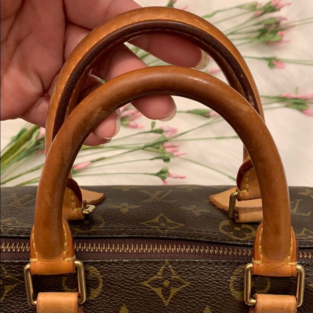 Louis Vuitton Monogram Mini Satchel in Brown and Tan Leather - Picture 7 of 16